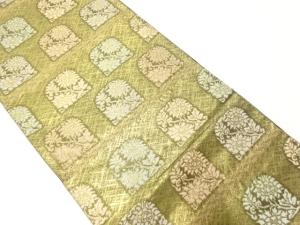 花更紗模様織出し袋帯